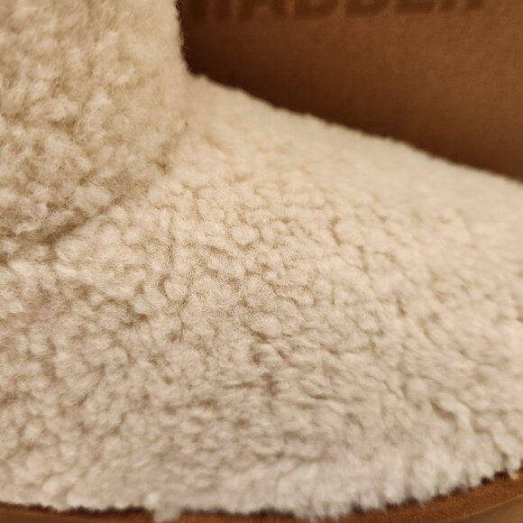 Steve Madden Crue-F Natural Sherling Boots. NIB. Size 9.5 - Picture 3 of 11